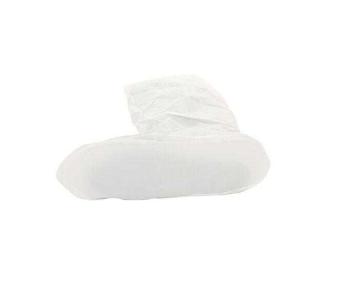 White sock on a white background