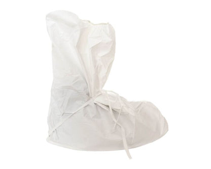 White boot cover on a white background