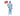 Person wearing a blue coverall with a 'Best Seller' label on a white background