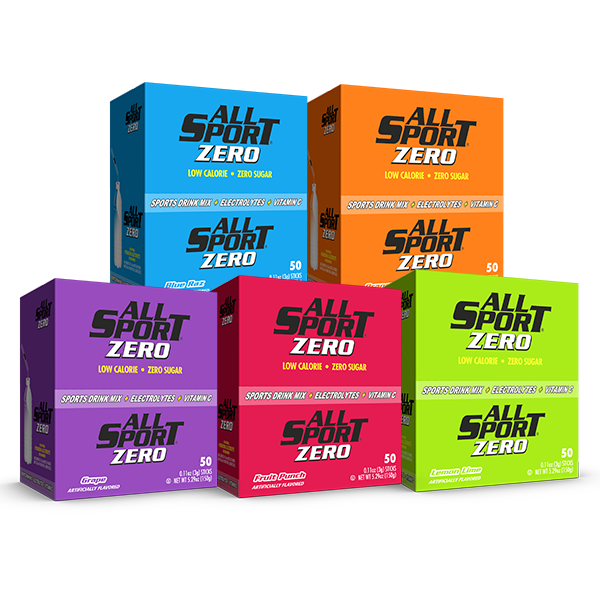 All Sport Zero Powder Sticks Variety Pack 500 Case, (10 Boxes of 50) - Hollis Supply