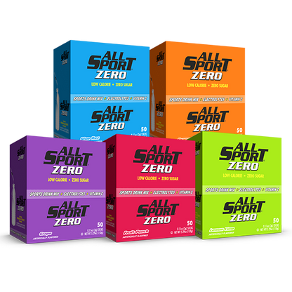All Sport Zero Powder Sticks Variety Pack 500 Case, (10 Boxes of 50) - Hollis Supply