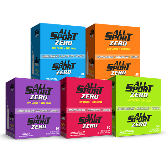 All Sport Zero Powder Sticks Variety Pack 500 Case, (10 Boxes of 50) - Hollis Supply