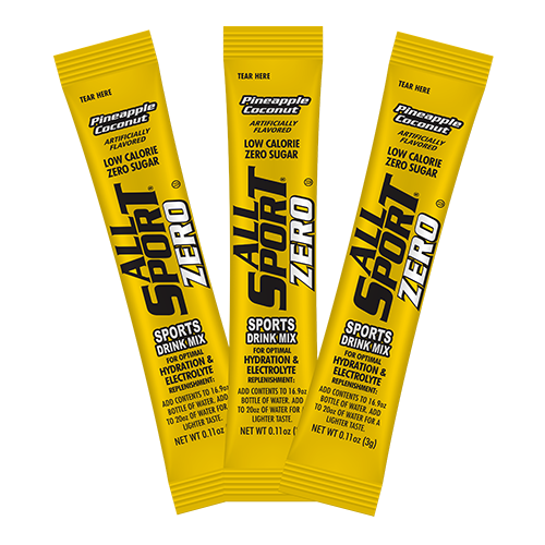 All Sport Zero Powder Sticks, Pineapple Coconut, Box of 50
