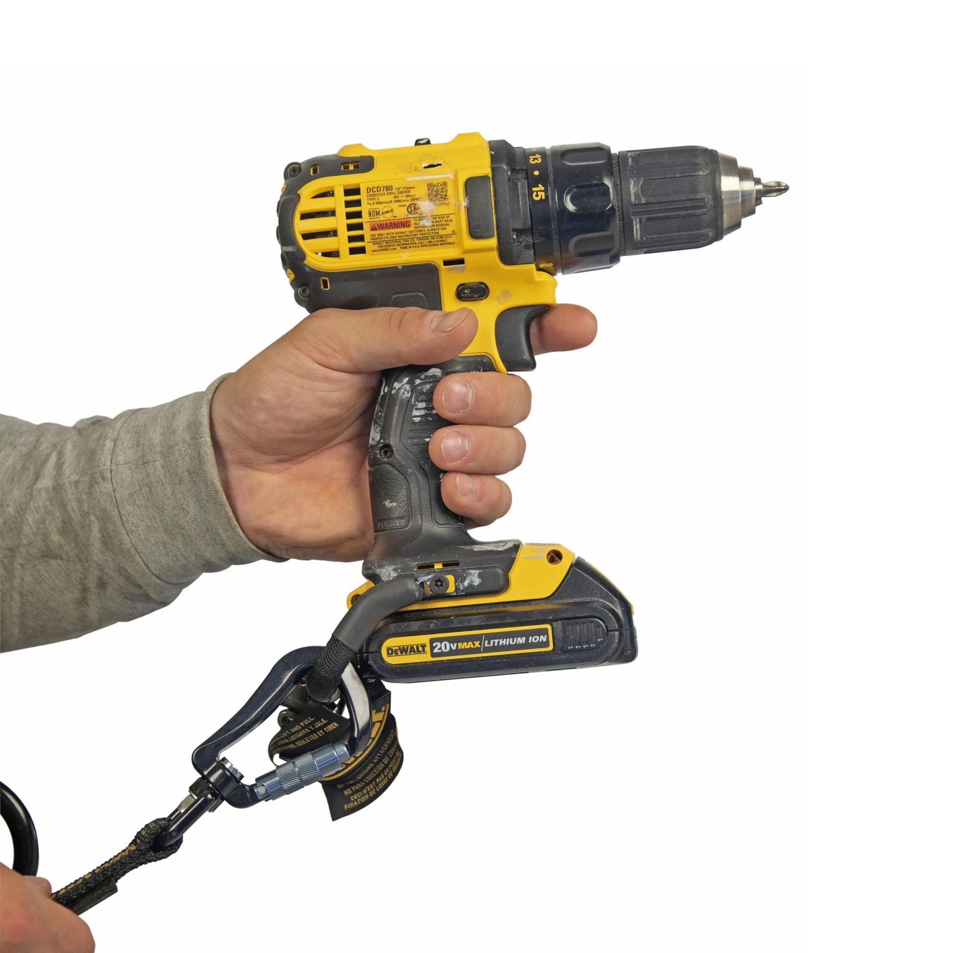 DEWALT Power Tool Lanyard Dual Carabiner 75', 15 lb. capacity | DXDP721510 - Hollis Supply