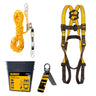 DEWALT Rooftop safety kit includes D1000 harness with PT Legs, 50' vertical lifeline w/rope adjustor | DXFP110050 - Hollis Supply