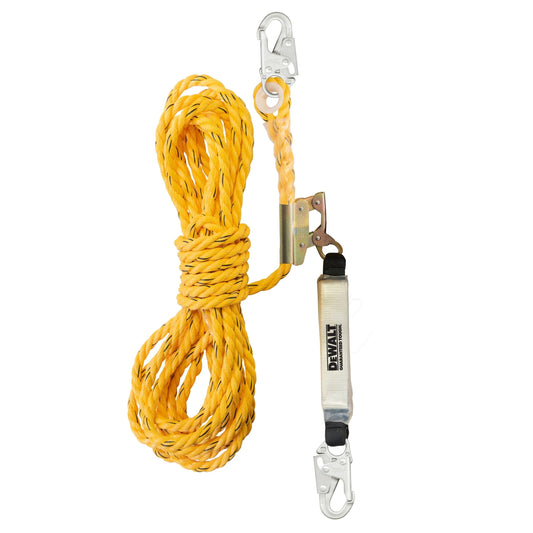 DEWALT 50' Vertical Lifeline with Rope Adjustor | DXFP210050 - Hollis Supply