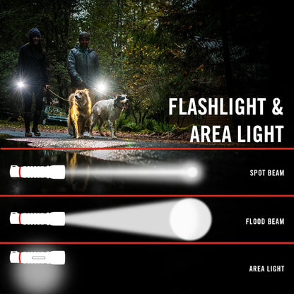 PM100R RECHARGEABLE DUAL BEAM AREA LIGHT WITH MAGNET - Hollis Supply