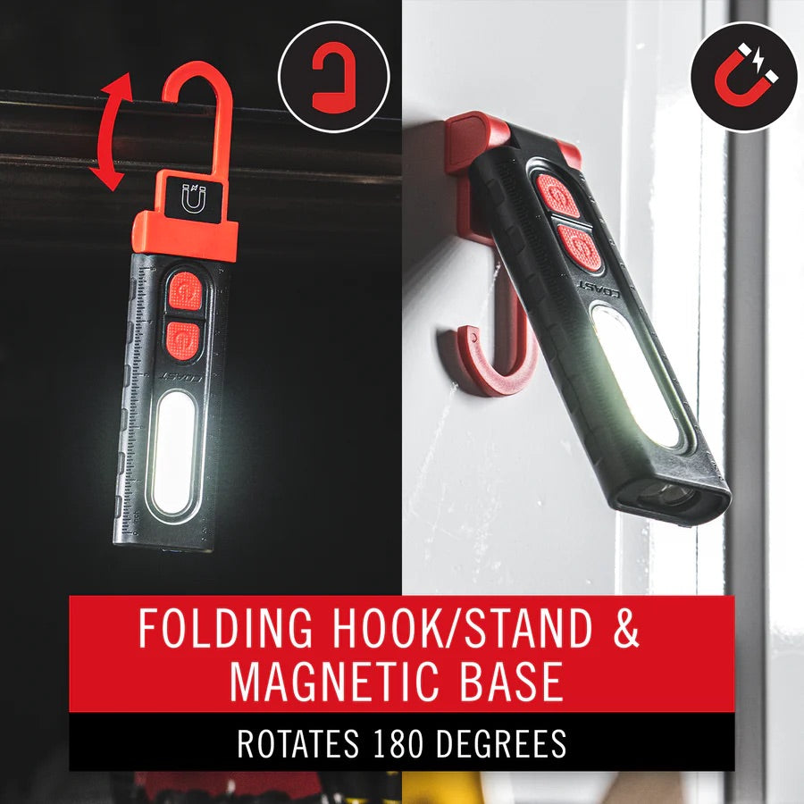 PM100R RECHARGEABLE DUAL BEAM AREA LIGHT WITH MAGNET - Hollis Supply