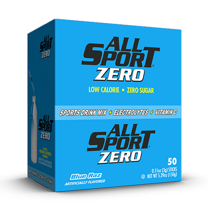 All Sport Zero Powder Sticks, Blue Raz, Box of 50