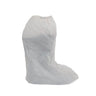 White plastic boot cover on a white background