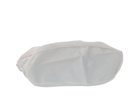 White shoe cover on a white background