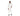 Person wearing a white coverall on a white background