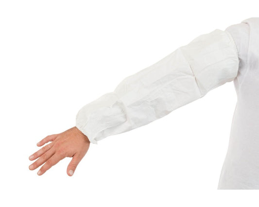 International Enviroguard MicroGuard CE CE8065CI white clean-processed microporous 18-inch arm sleeve