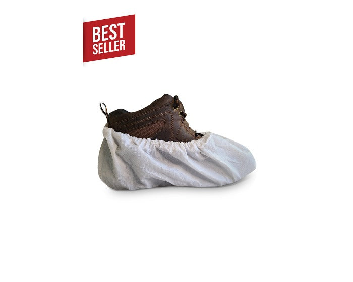International Enviroguard super heavy-duty CPE waterproof disposable shoe cover with elastic ankle, Style 3417