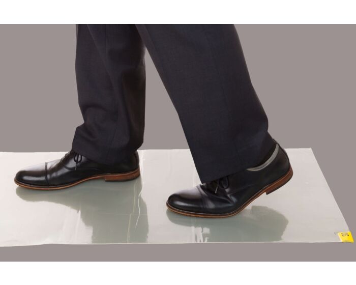 Enviromat EM3636R30 Clear Transparent Sticky Tacky Mat 36x36 - floor contamination control