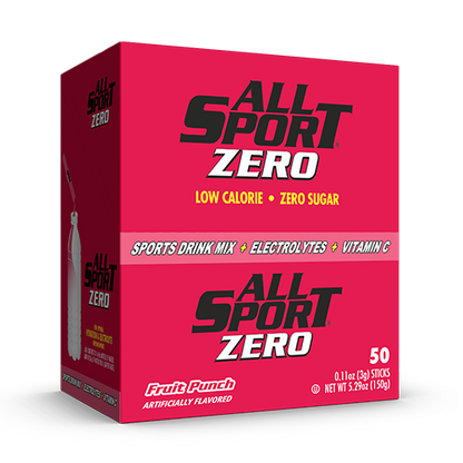 All Sport Zero Powder Sticks, Fruit Punch, Box of 50
