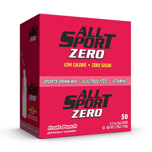 All Sport Zero Powder Sticks, Fruit Punch, Box of 50