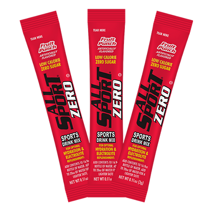 All Sport Zero Powder Sticks, Fruit Punch, Box of 50