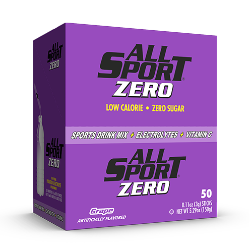 All Sport Zero Powder Sticks, Grape, Box of 50