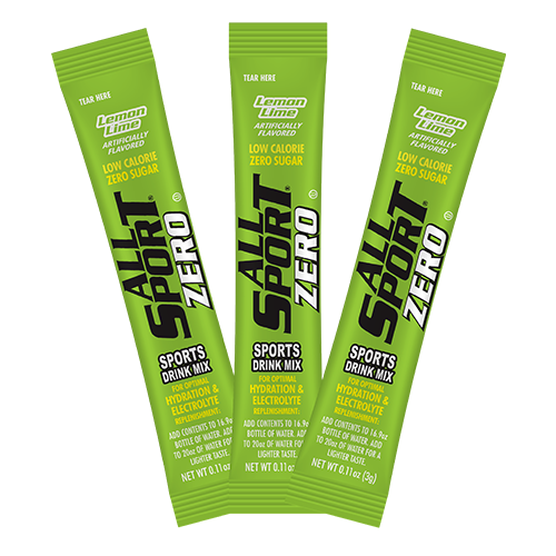 All Sport Zero Powder Sticks, Lemon Lime, Box of 50