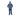 Person wearing a blue raincoat and pants on a white background