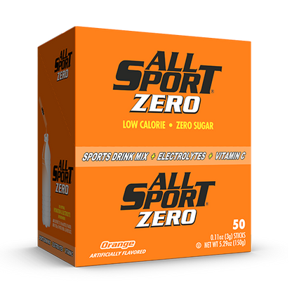 All Sport Zero Powder Sticks, Orange, Box of 50