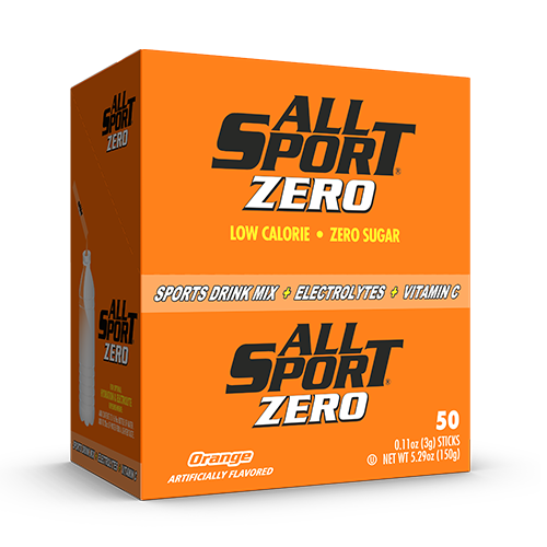 All Sport Zero Powder Sticks, Orange, Box of 50